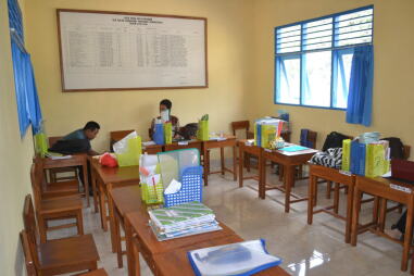 schoollokaal in gebruik